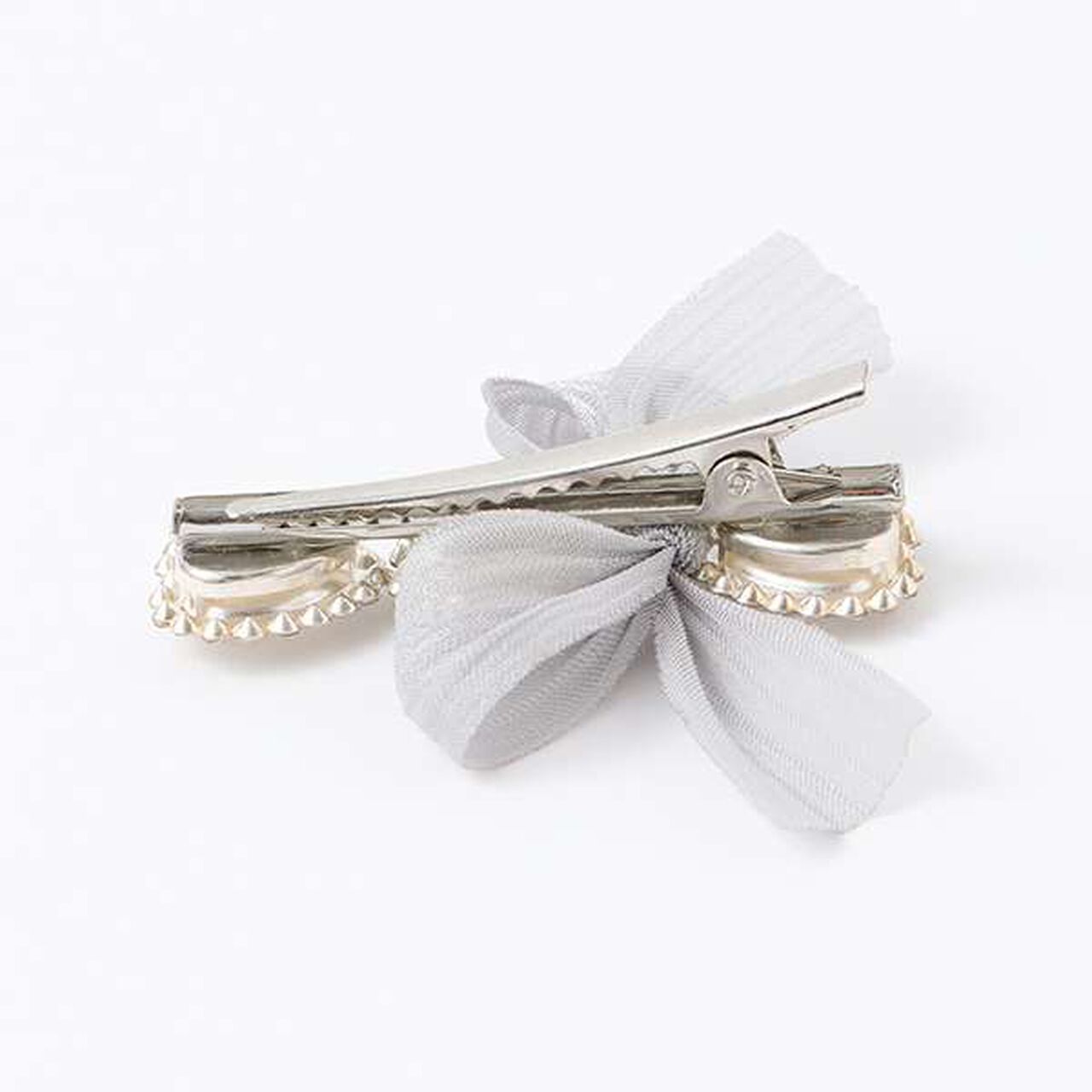 Sparkling Hair Clip with Ribbon,Pink, large image number 5