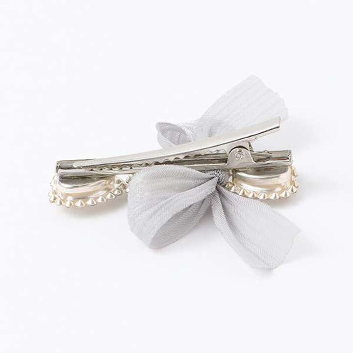 Sparkling Hair Clip with Ribbon,Pink, medium image number 5