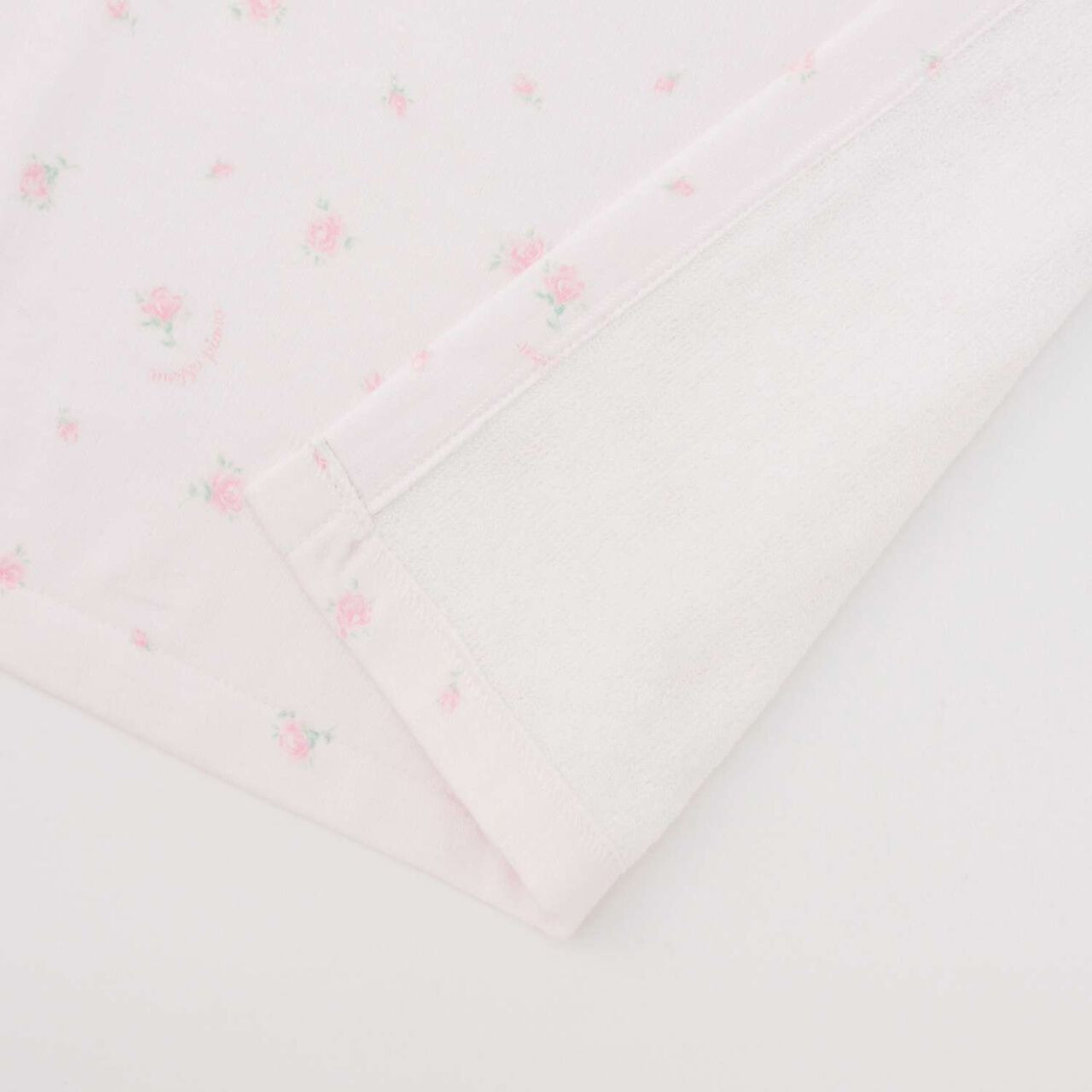 Rose Pattern Gauze Towel Blanket & Blanket Clip Set [Box Included],Light pink, large image number 7
