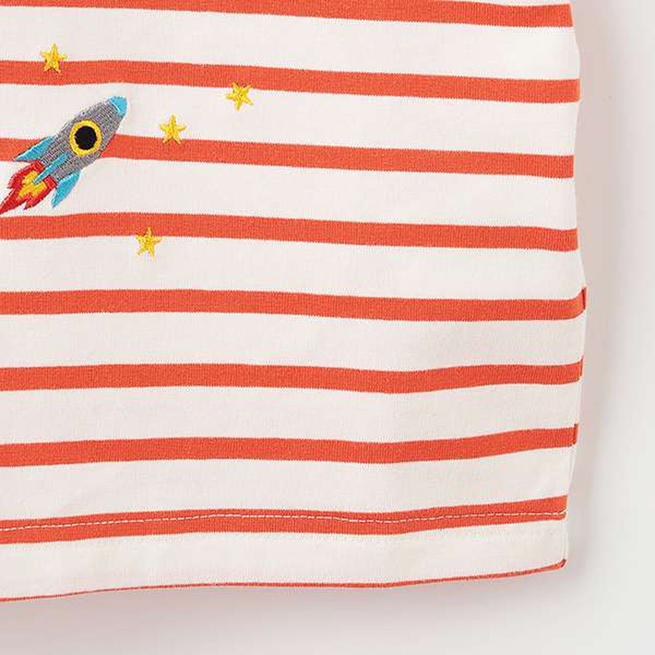 Alien Stripe Short Sleeve T-Shirt from Pocket,Off white, large image number 15