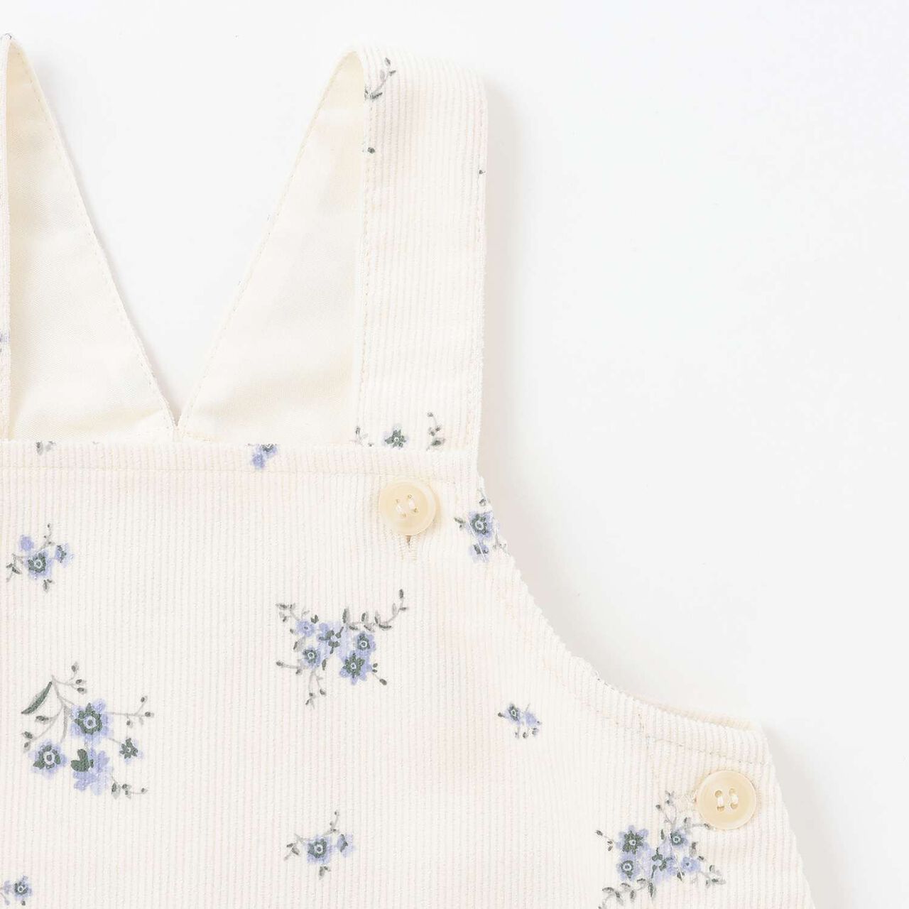 [Link] Floral Pattern Jumper Skirt Outfit Set,Ivory, large image number 9