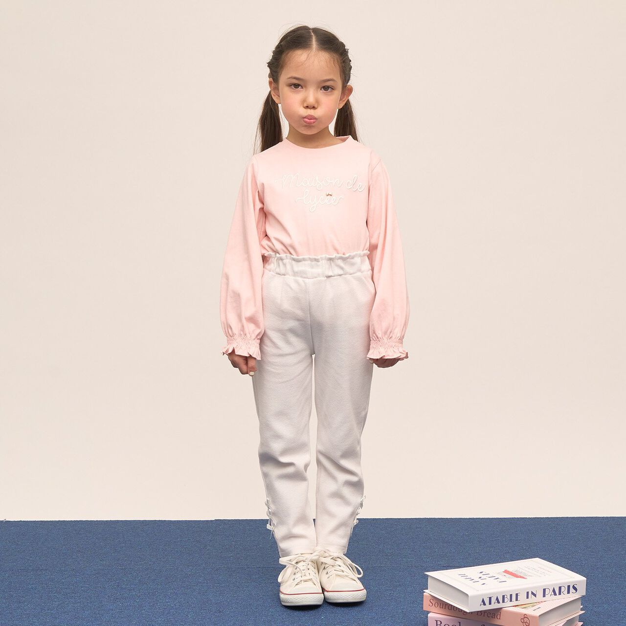 [Quick-Dry UV Non-Crumbling] Muteki T Logo Embroidery Shirred Sleeve Top,Yellow green, large image number 16