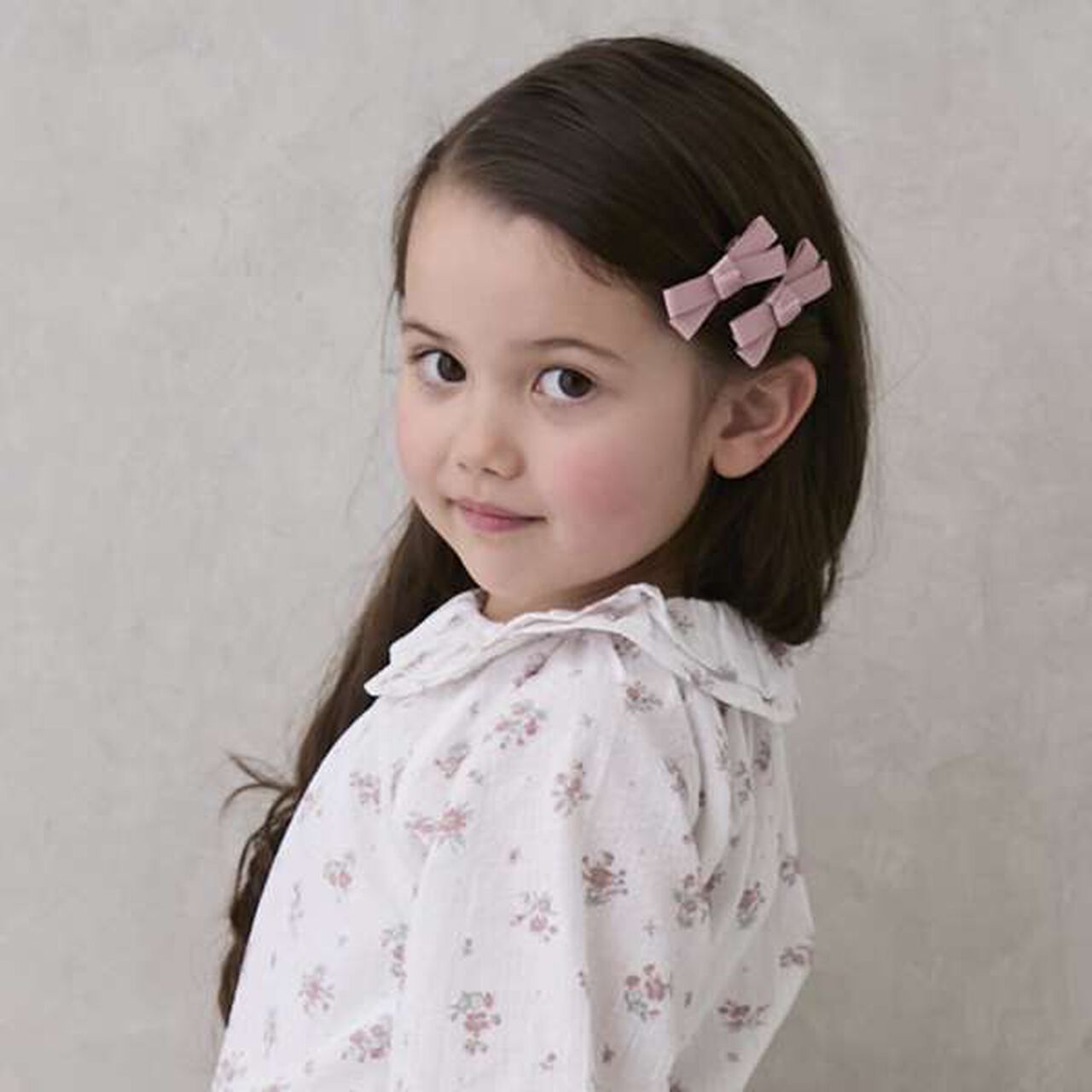 Ribbon Hair Clips 2P,Sax blue, large image number 21