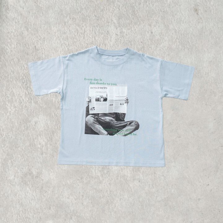 [365D] [Papa Link] Kids Photo Half T-Shirt,Light gray, medium image number 17