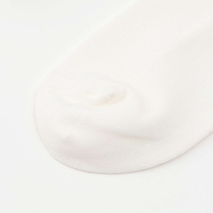 [Graduation Attire] Fine Ribbed Embroidered Crew Socks,Black, medium image number 2