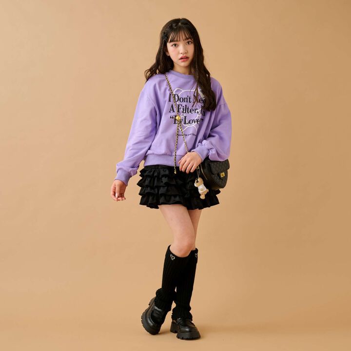 Heart-Shaped Shoulder Bag,Black, medium image number 2