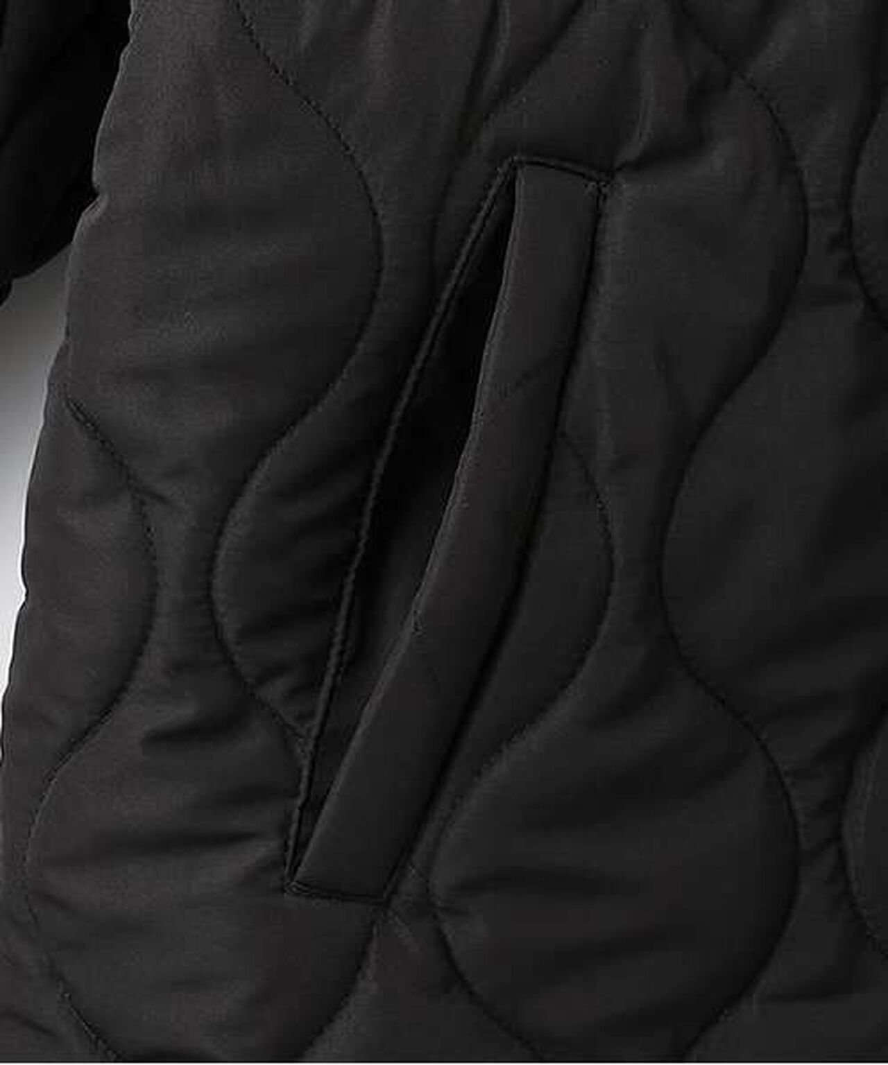 Quilted Bomber Jacket with Scarf,Ivory, large image number 14