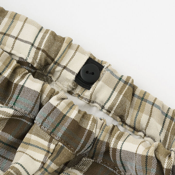 Link Yarn-Dyed Checkered Long Pants,Brown, medium image number 3