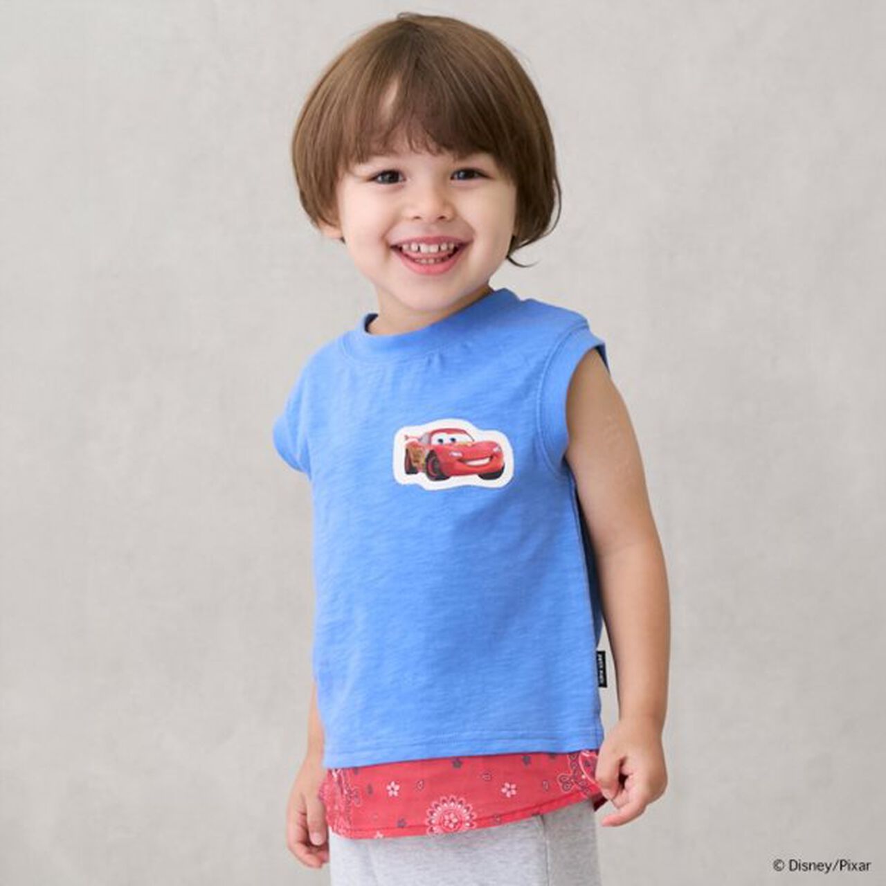 [Disney] [Cool Touch] Cars/Tank Top,Blue, large image number 0