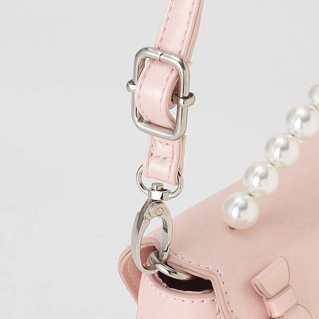 Pearl Handbag,Light pink, large image number 4