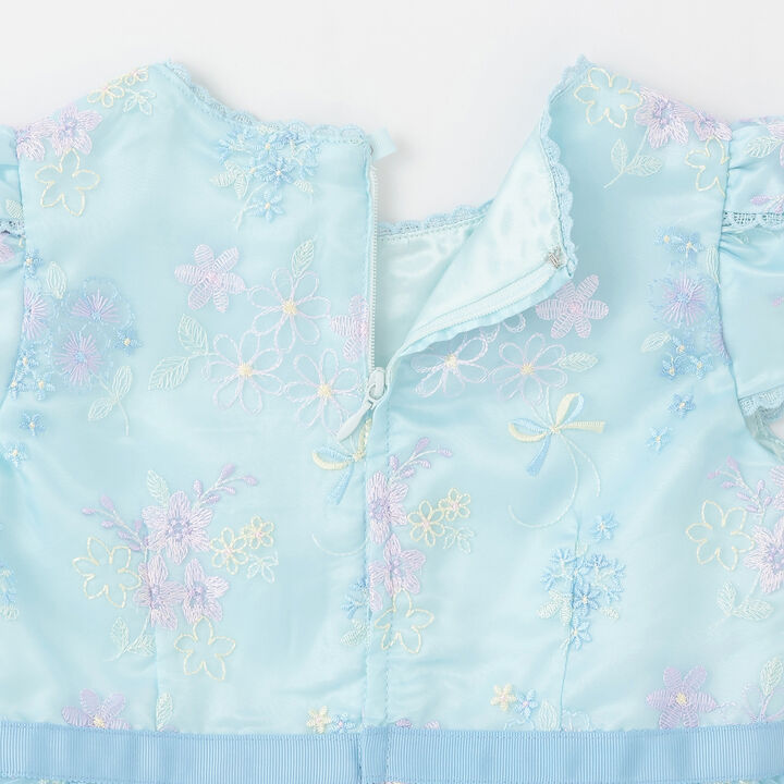 Flower Bouquet Lace Embroidery One-Piece Dress,Light pink, medium image number 7