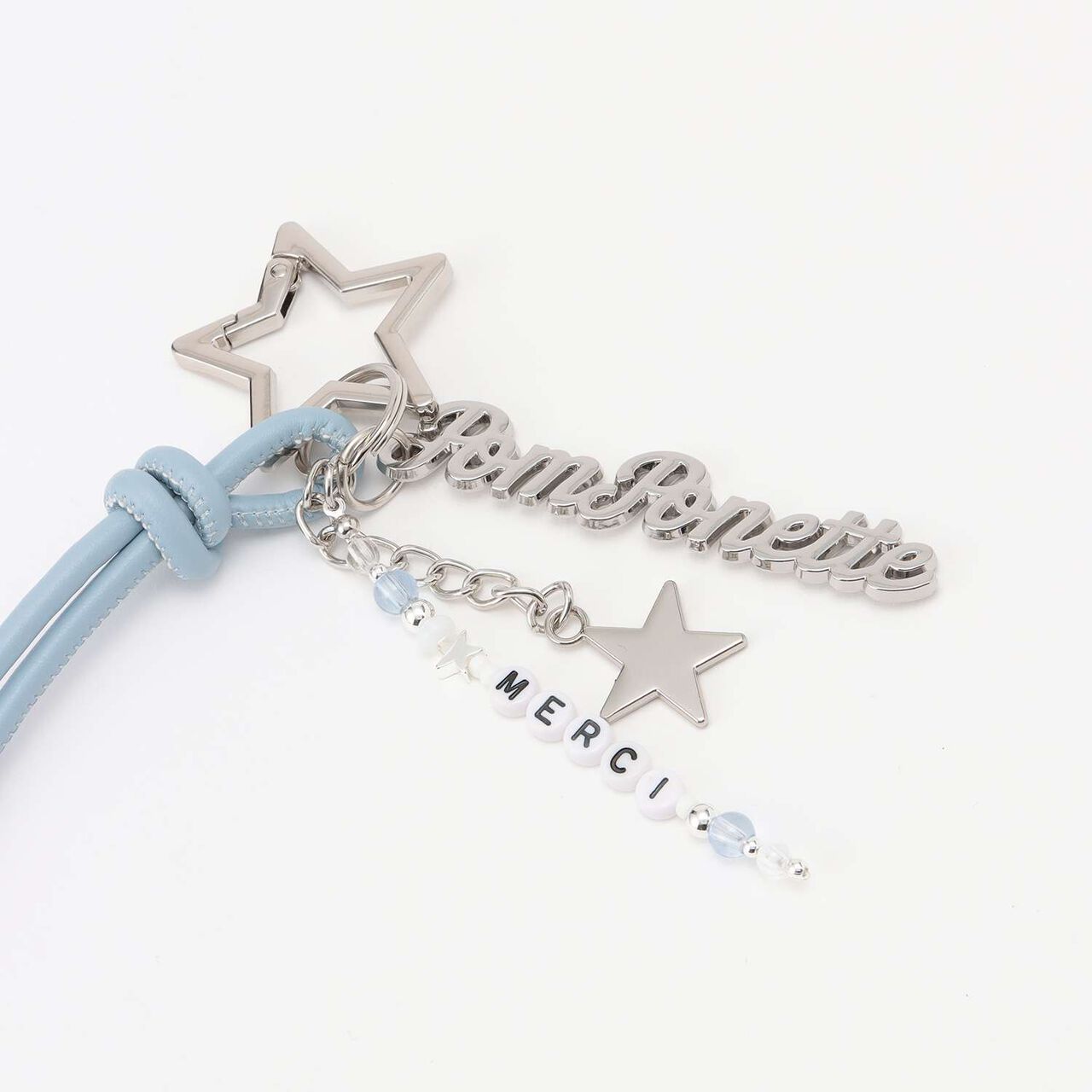 Sparkling Star Logo Charm,Light blue, large image number 2