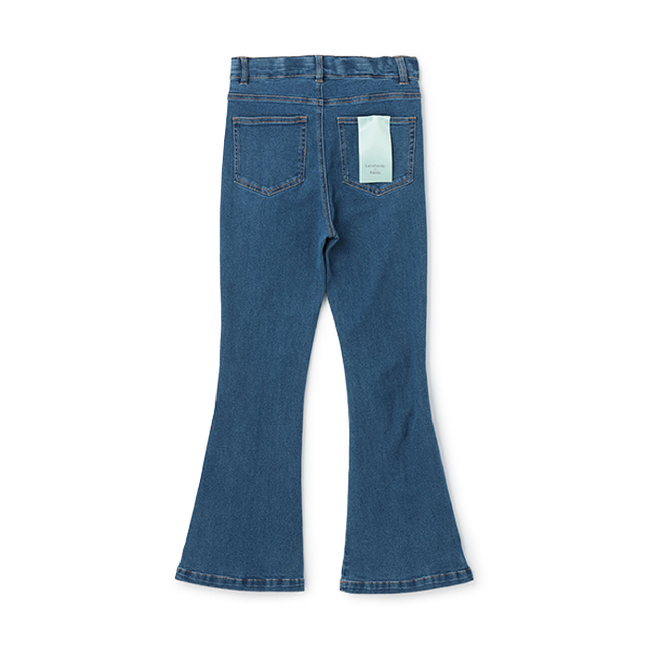 [Basic] Denim Twill Flare Pants,Blue, large image number 1