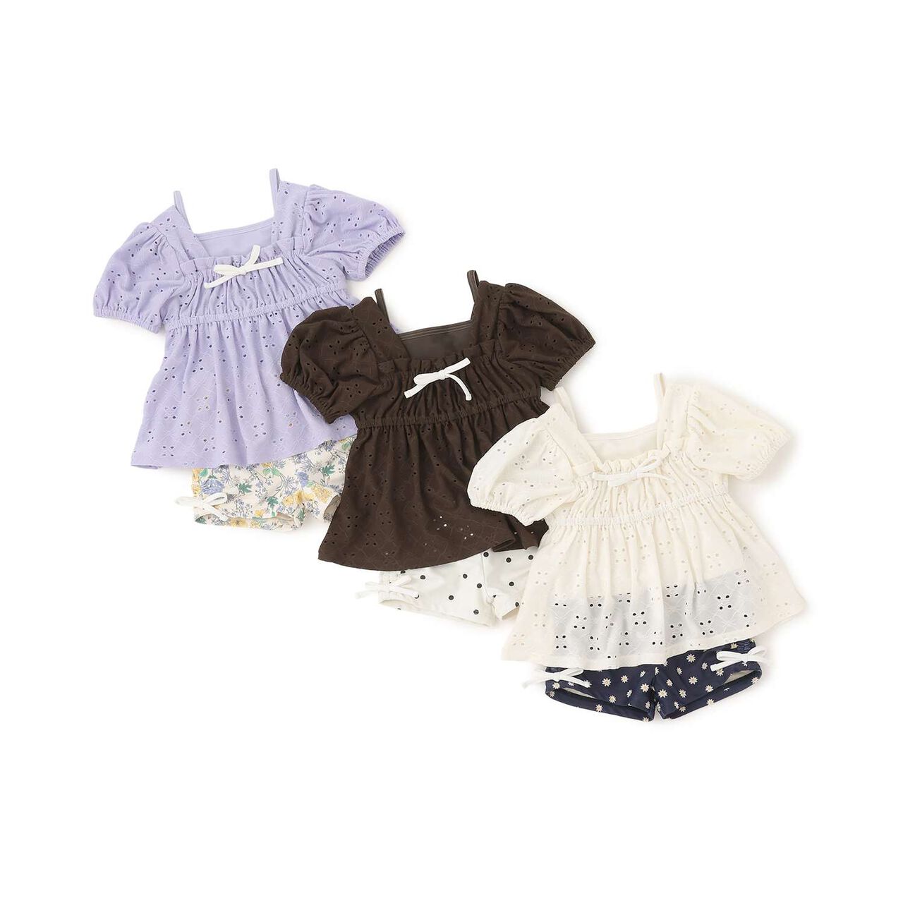 [SWIM] Lace Tunic Tankini Set,Lavender, large image number 19
