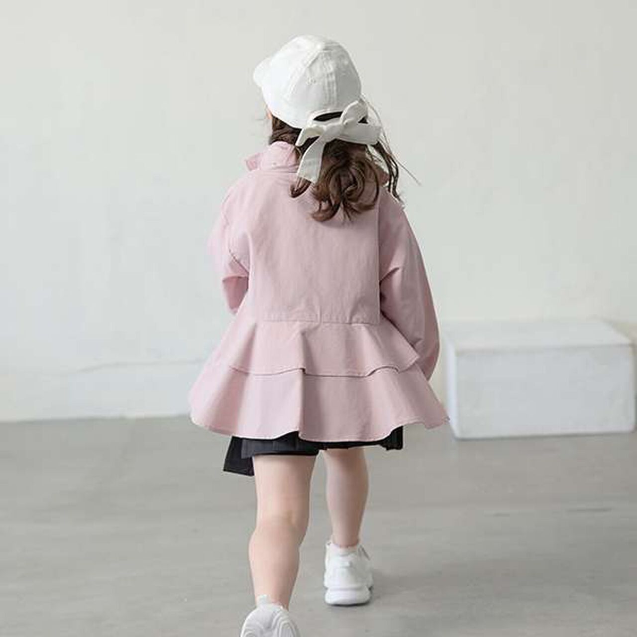 Water-Repellent Frill A-Line Mountain Parka (Storage Bag Included),Light beige, large image number 3