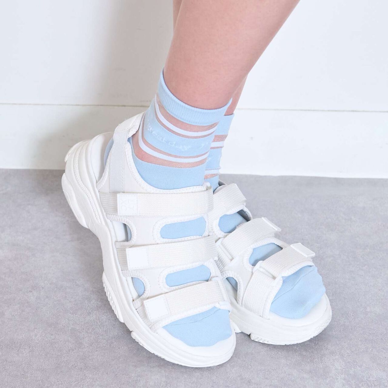 [LTXC] Three-Strap Belt Sandals,Off white, large image number 0