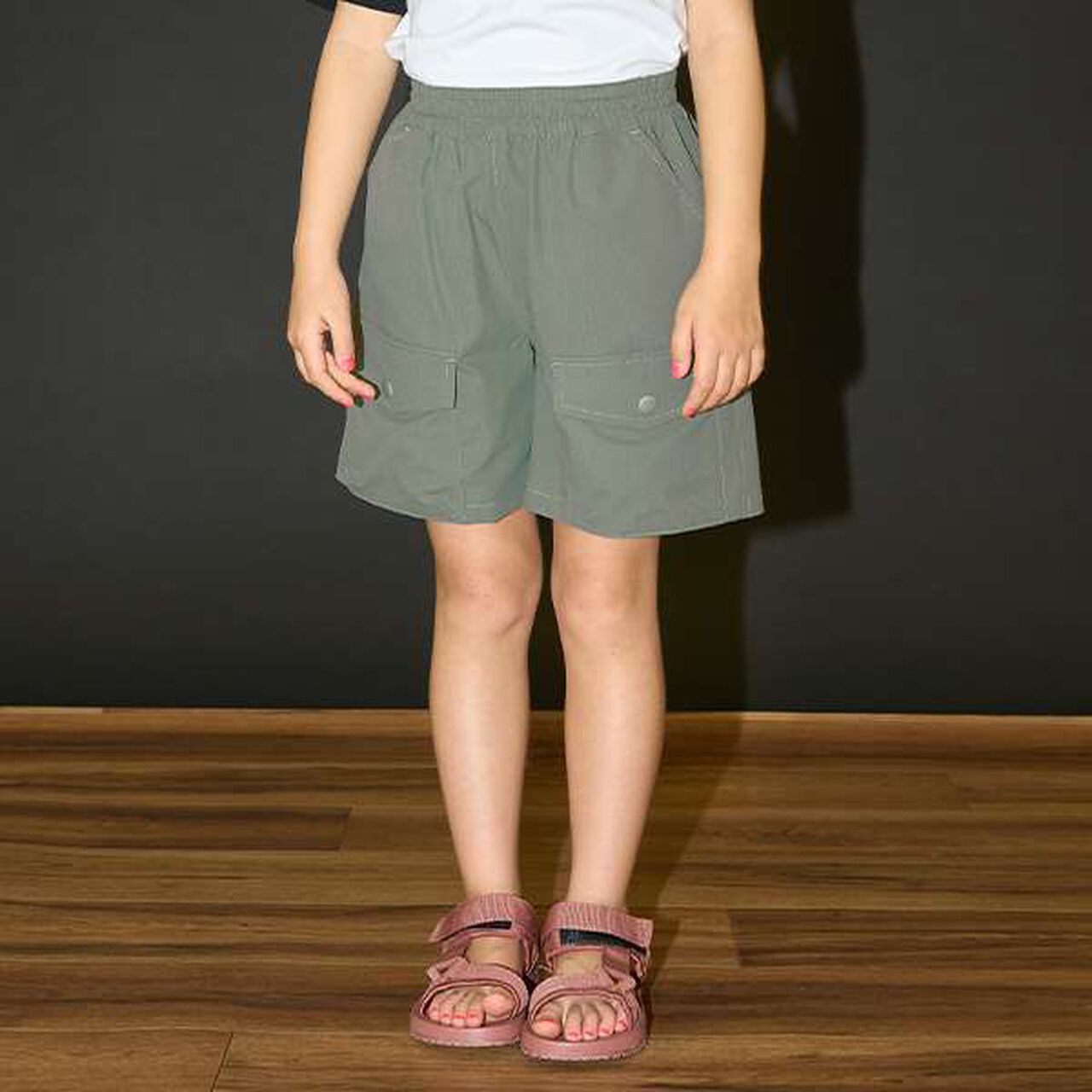 Cargo Pocket 4-Length Pants,Moderate blue, large image number 31