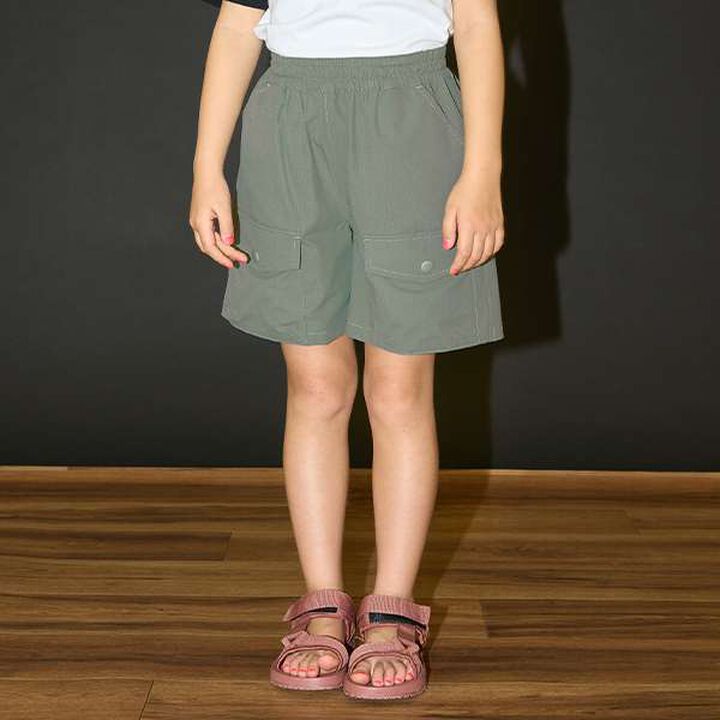 Cargo Pocket 4-Length Pants,Moderate blue, medium image number 31