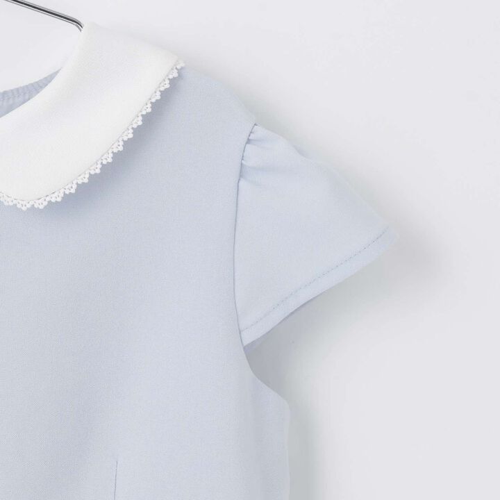 [Formal] Flower Embroidery OP + Collared JK Set,Sax blue, medium image number 14