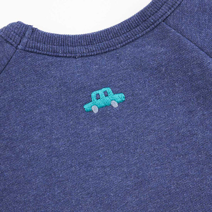 KPBOY Car Motif Fleece Sweatshirt (0 to 0),Navy, medium image number 5