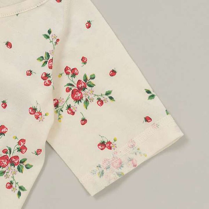 Wild Strawberry Short Bodysuit,Pearl white, medium image number 4