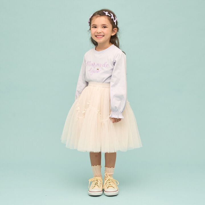 [Quick-Dry UV Non-Crumbling] Muteki T Logo Embroidery Shirred Sleeve Top,Yellow green, medium image number 25