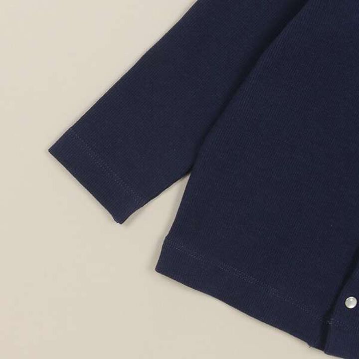 Ribbed Cardigan,Red, medium image number 3