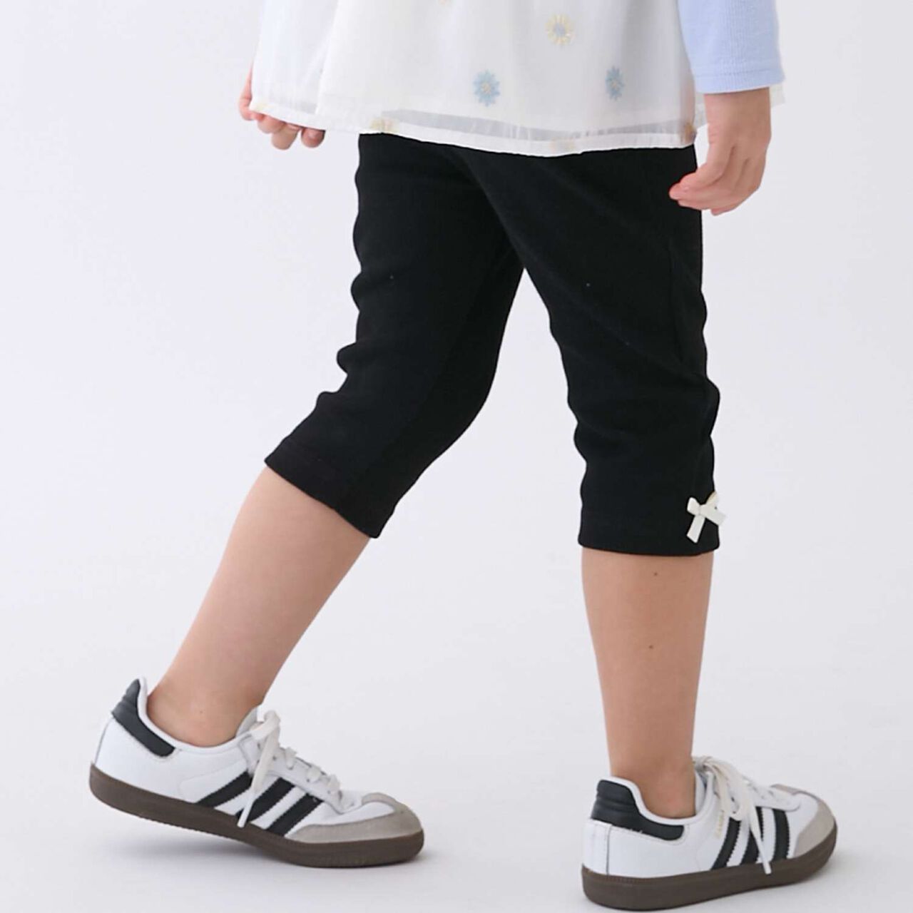 Affordable GIRLS 3/4 Length Leggings,Ivory, large image number 5