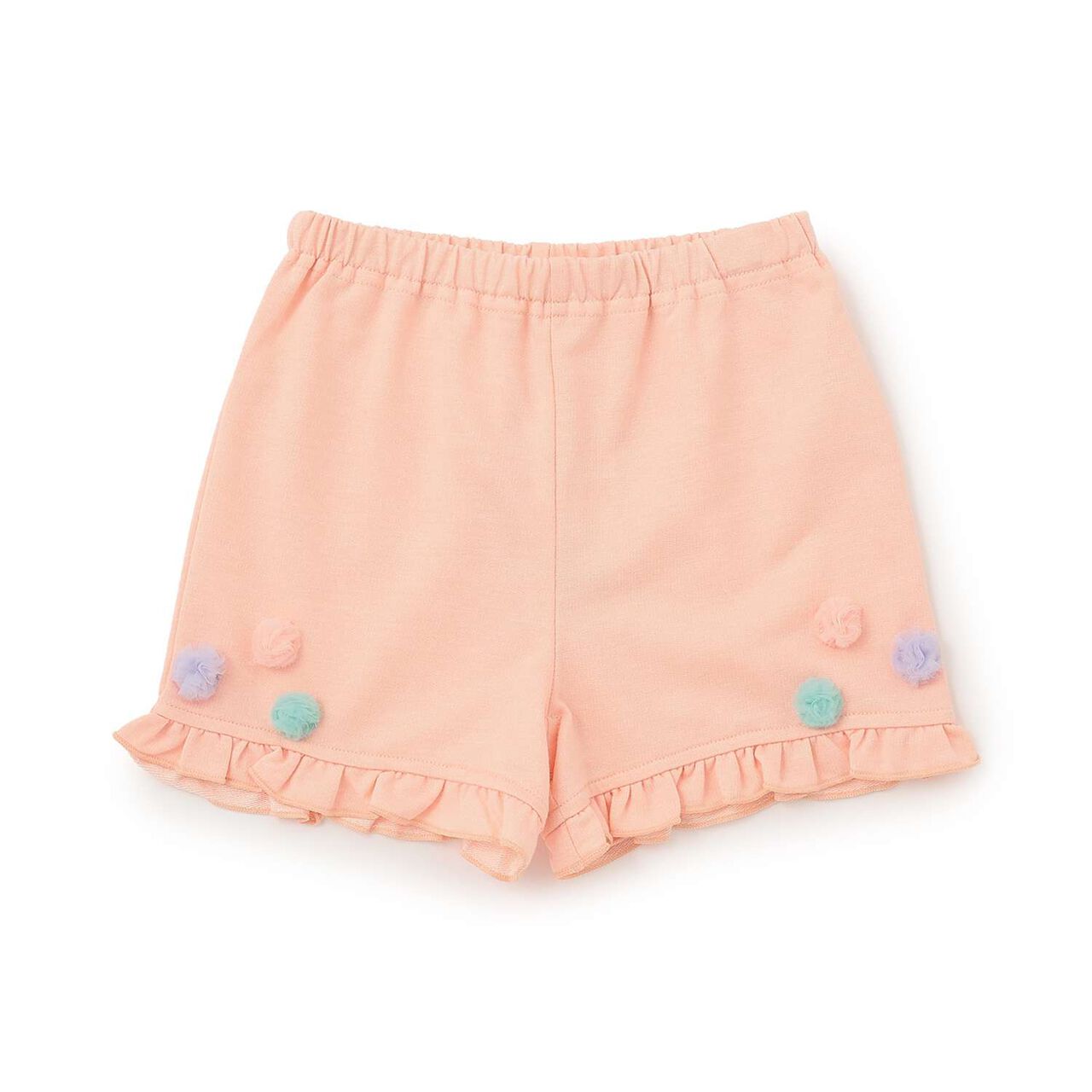 Tulle Pom-Pom Shorts,Mint, large image number 3