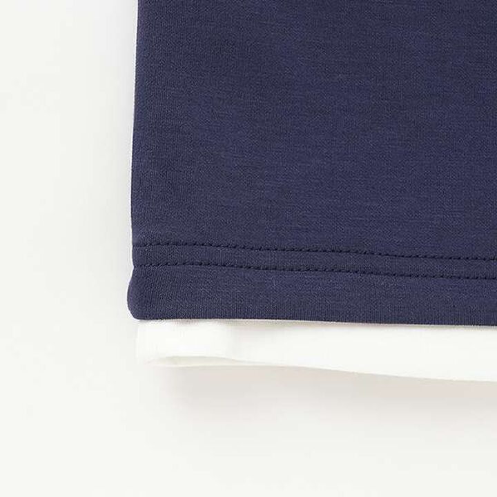 [Cool Touch] Airy Cushion Key Neck Short Sleeve T-Shirt,Gray, medium image number 4