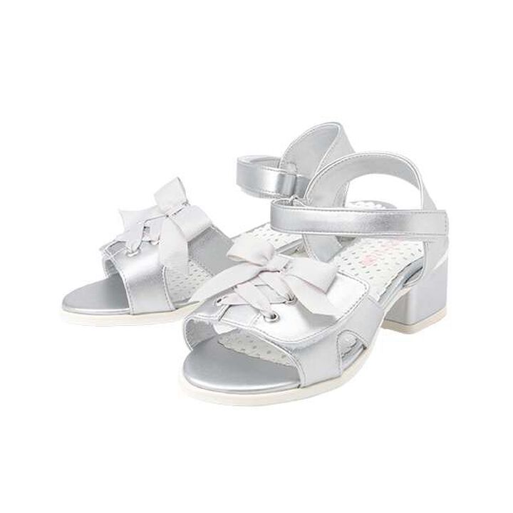 Lace-Up Heel Sandals,Silver, medium image number 0