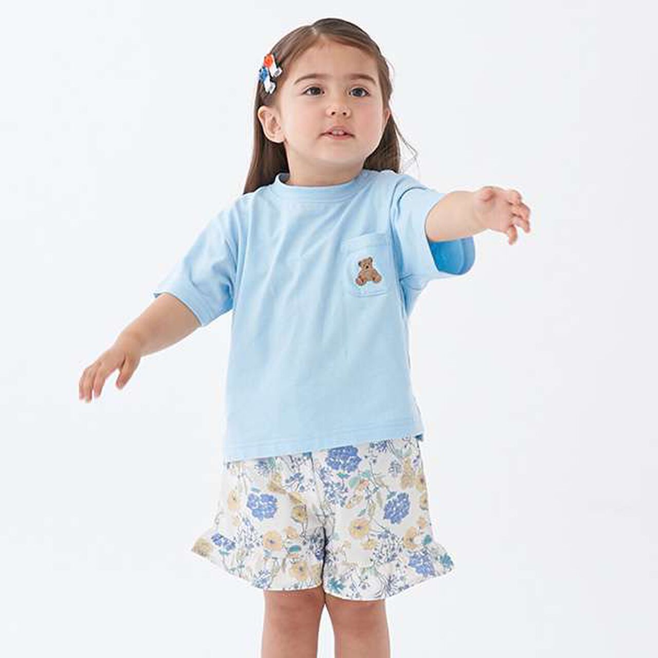 Amphibious Frill Shorts (Kids),Sax blue, large image number 15
