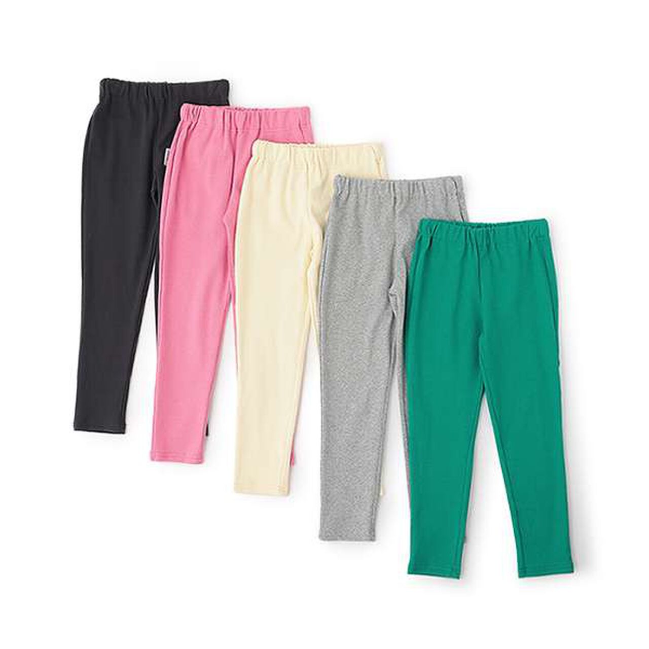 [365D.] [Anti-Stain Finish] Daily Ribbed Leggings,Pink, large image number 8