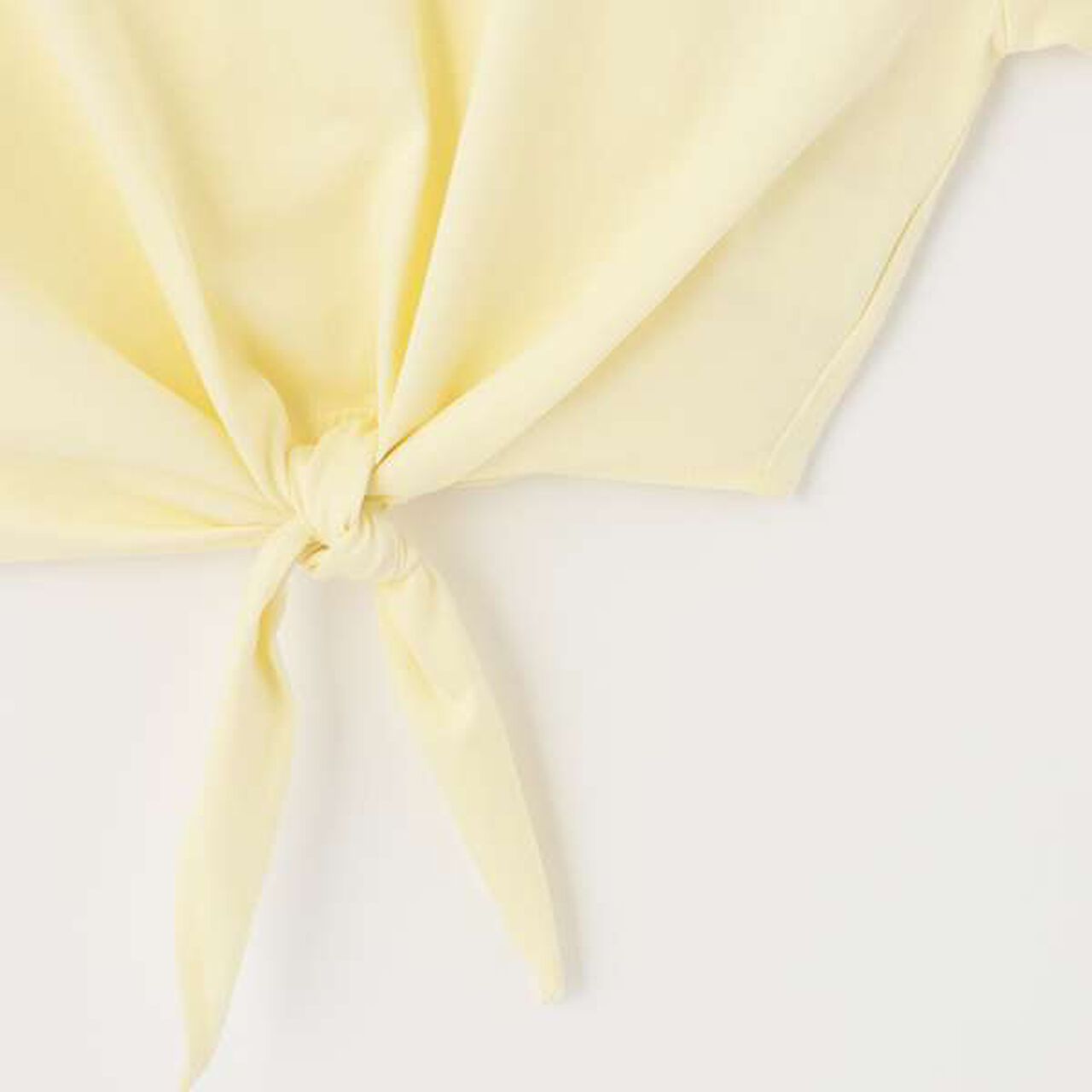 Front Tie Logo T-Shirt,White, large image number 7