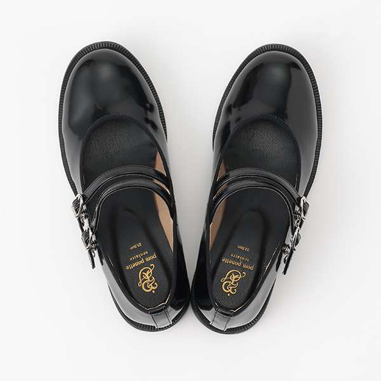 Double Strap Shoes,Black, large image number 6