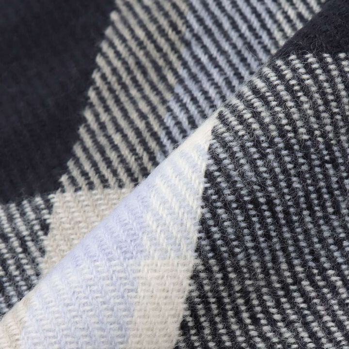 Checkered Scarf,Navy, medium image number 2