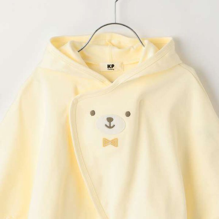 Smooth Bear Appliqué Embroidery Cape,Yellow, medium image number 5