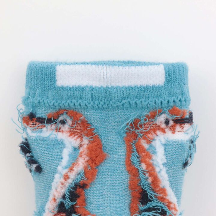 Dinosaur Heel Short Socks,Mustard, medium image number 5