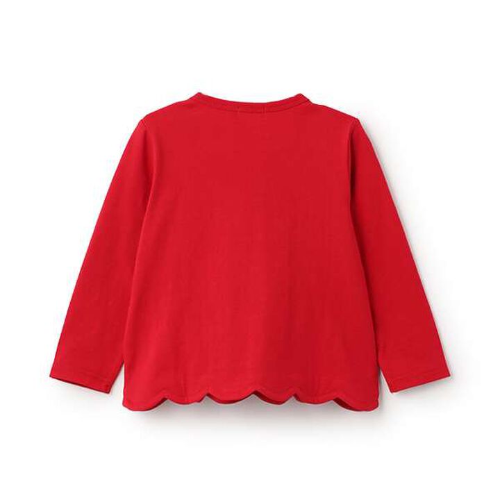 Valentine's Mimi Appliqué Long-Sleeve T-Shirt,Peach, medium image number 1