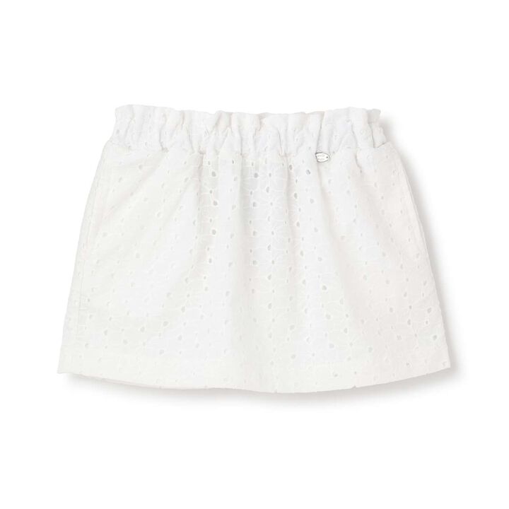 Link Gathered Waist Mini Skirt,Off white, medium image number 5