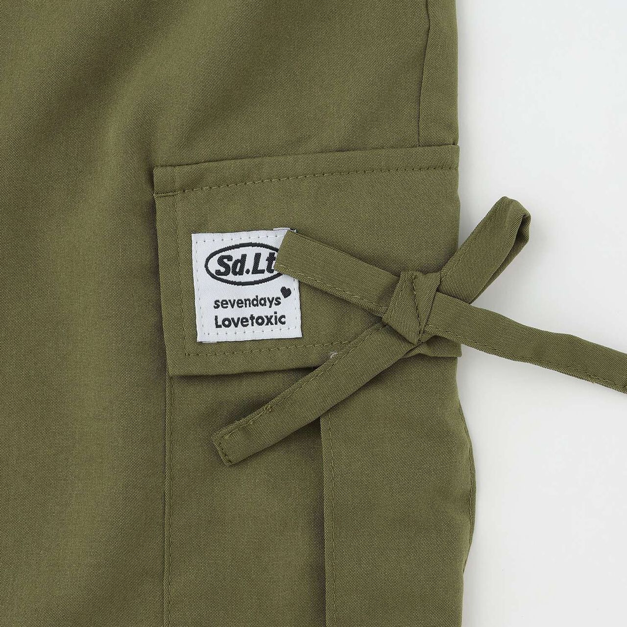 [7days] Cargo Pants with Ribbon,Light beige, large image number 14