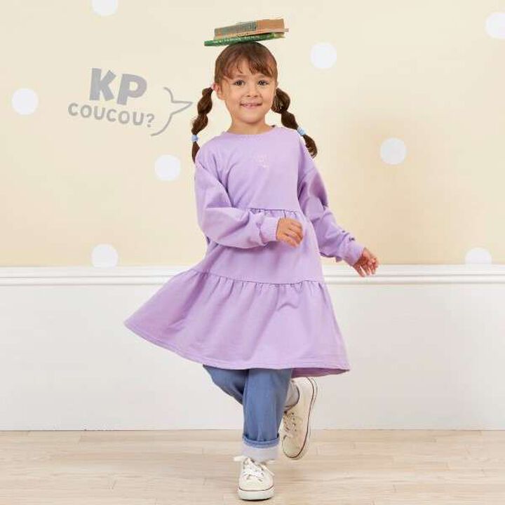 KP Coucou Fluffy One-Piece Dress (90-140),Pink, medium image number 14