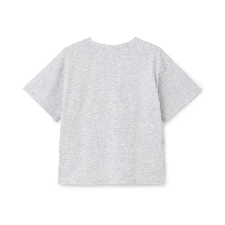 [Daily Price] 100% Cotton College Print Short Sleeve T-Shirt,Off white, medium image number 14